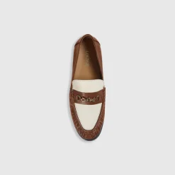 Agnes Loafer - Hellbraun/Cremefarbe