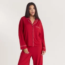 Alpine Dreams Pyjamahemd - Rot