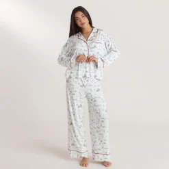 Alpine Dreams Pyjamahosen - Ski Muster