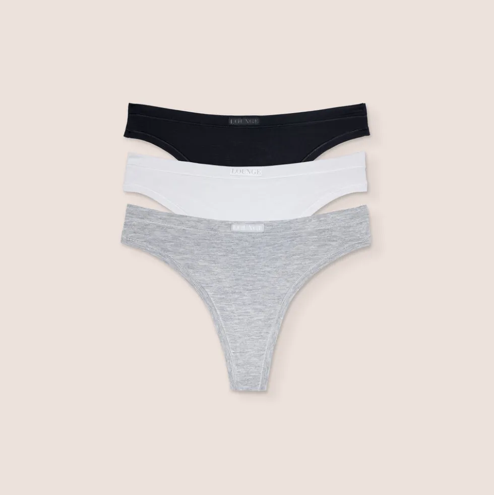 Bamboo Comfort Thong (3er Paket) - Multi