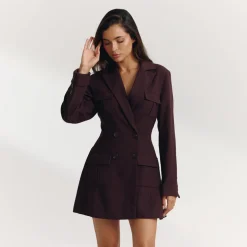 Blazer Kleid - Schokolade