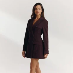 Blazer Kleid - Schokolade