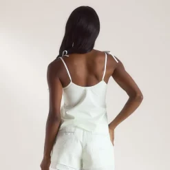 Bloom & Stripe Cami-Oberteil - Salbei