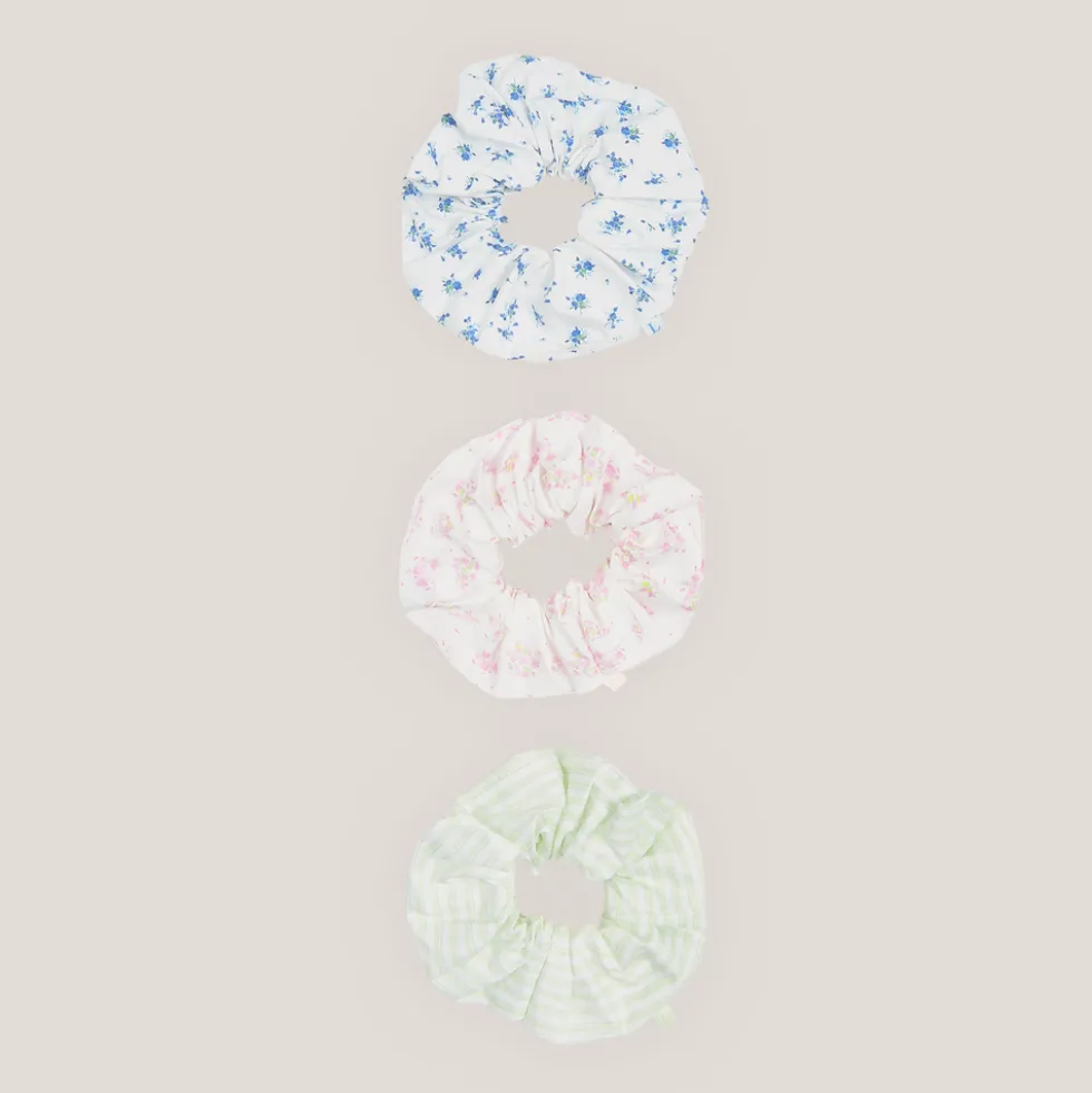 Bloom & Stripe Haargummi (3er-Pack) - Bunt