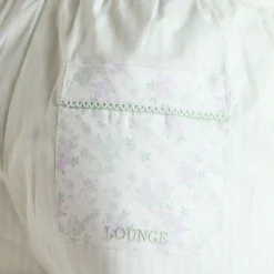 Bloom & Stripe Pyjamashort - Salbei