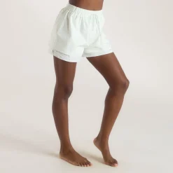 Bloom & Stripe Pyjamashort - Salbei