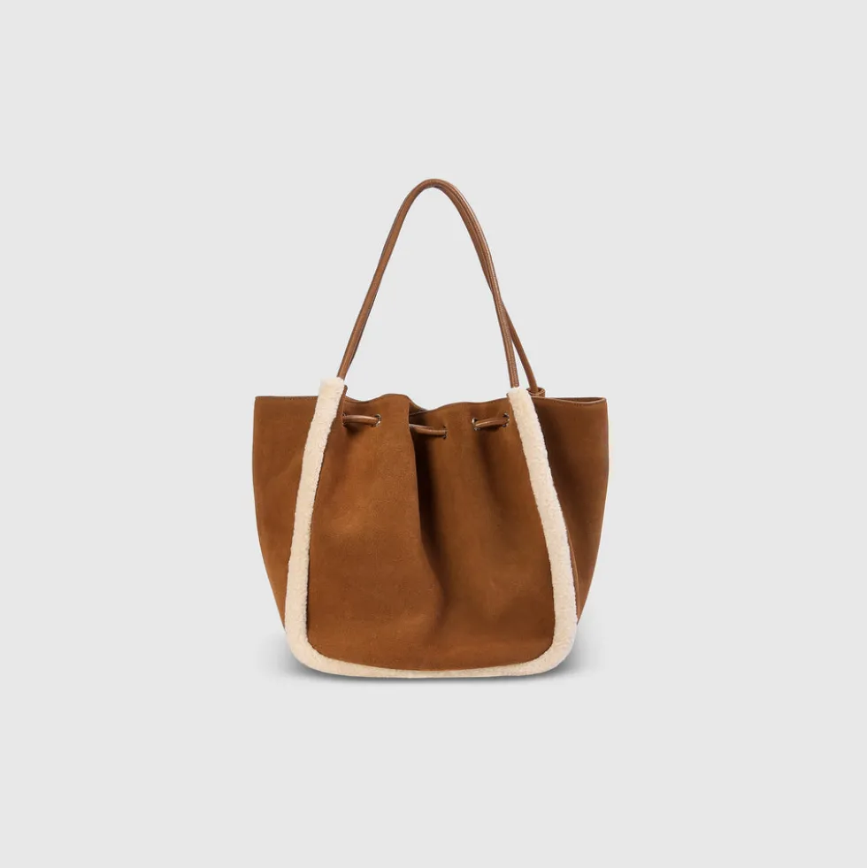 Clem Schultertasche - Kastanienfarbe