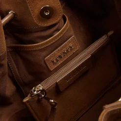 Clem Schultertasche - Kastanienfarbe