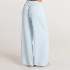Crinkle Pyjamahose - Blau