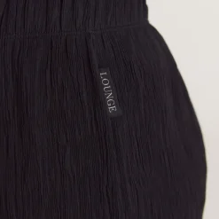 Crinkle Pyjamahose - Schwarz