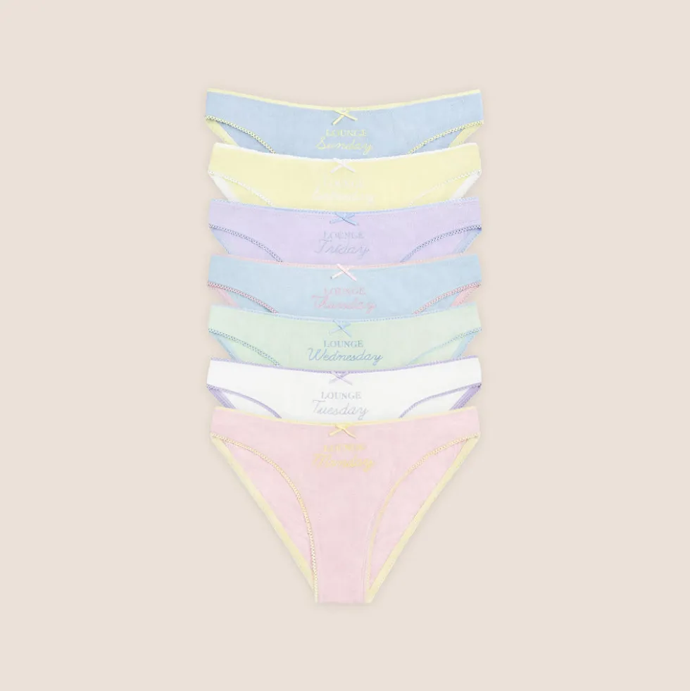 Days of the Week Slip (7er Paket) - Mehrfarbiges Pastell