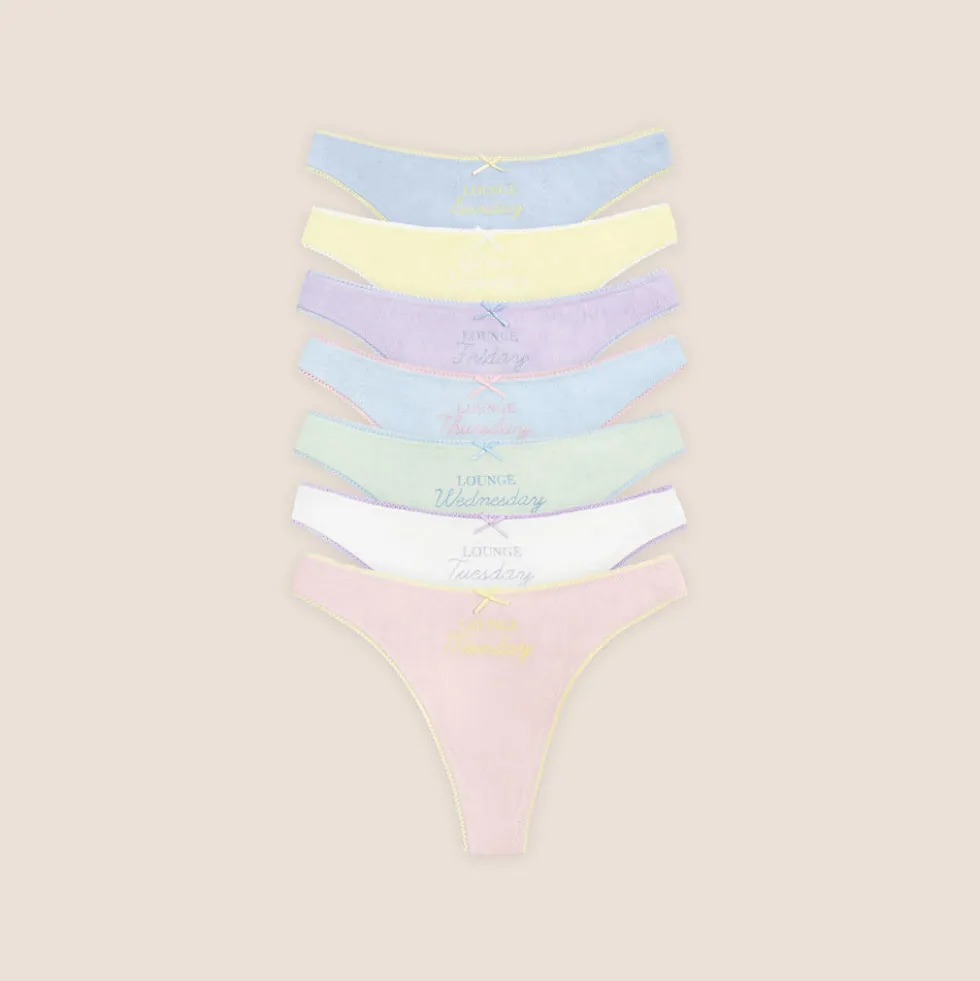 Days of the Week String (7er Paket) - Mehrfarbiges Pastell