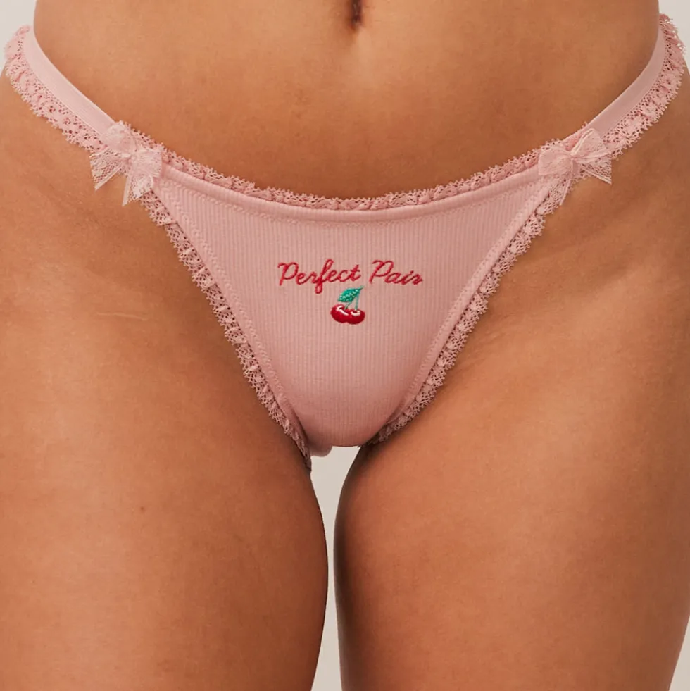 Fruity 'Perfect Pair' G-string - Rosa