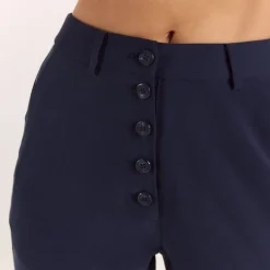 Gerade Hose im 90s-Style - Marineblau