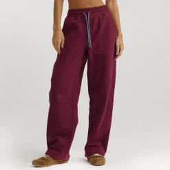 Gerade Joggers - Kirschlack