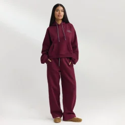 Gerade Joggers - Kirschlack