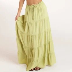 Gerüschtes Bralette (Set) - Gewaschene Limone