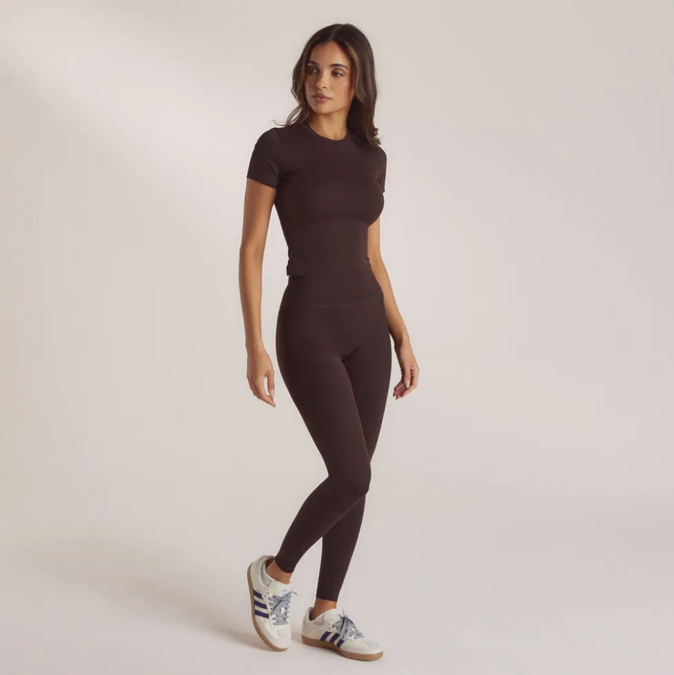 Klassische Leggings - Kaffeebohne