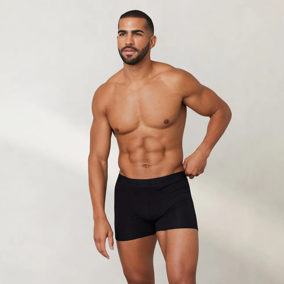 Luxe Herren-Boxer (3er Paket) - Schwarz