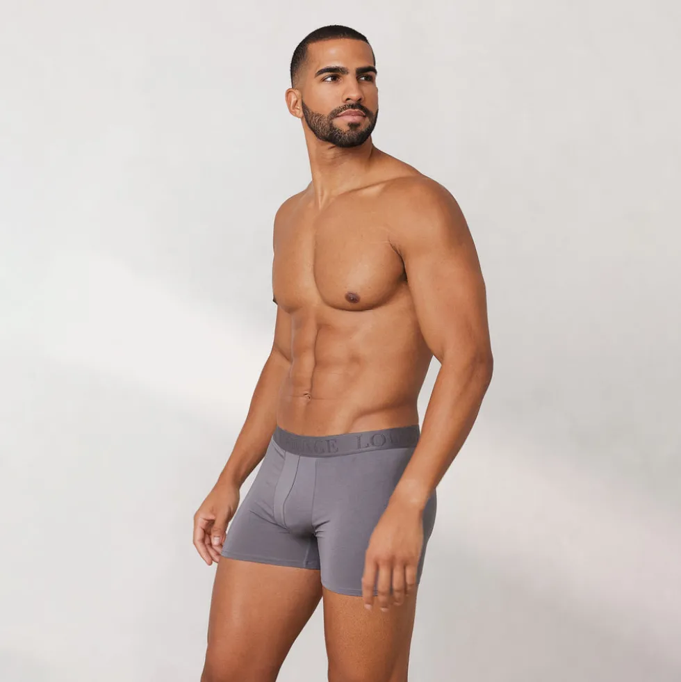Luxe Herren-Boxer (3er Paket) - Dunkelgrau