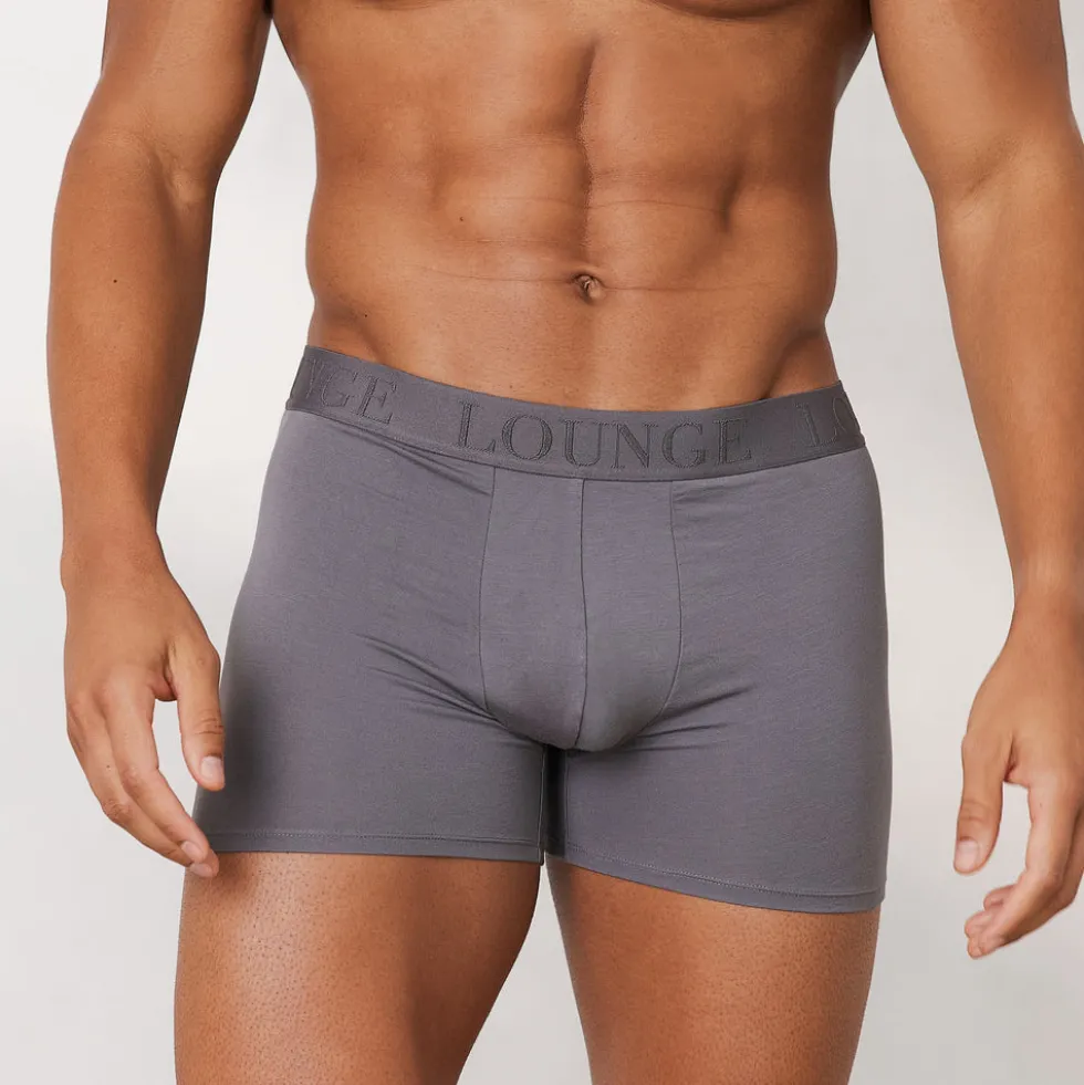 Luxe Herren-Boxer (3er Paket) - Dunkelgrau