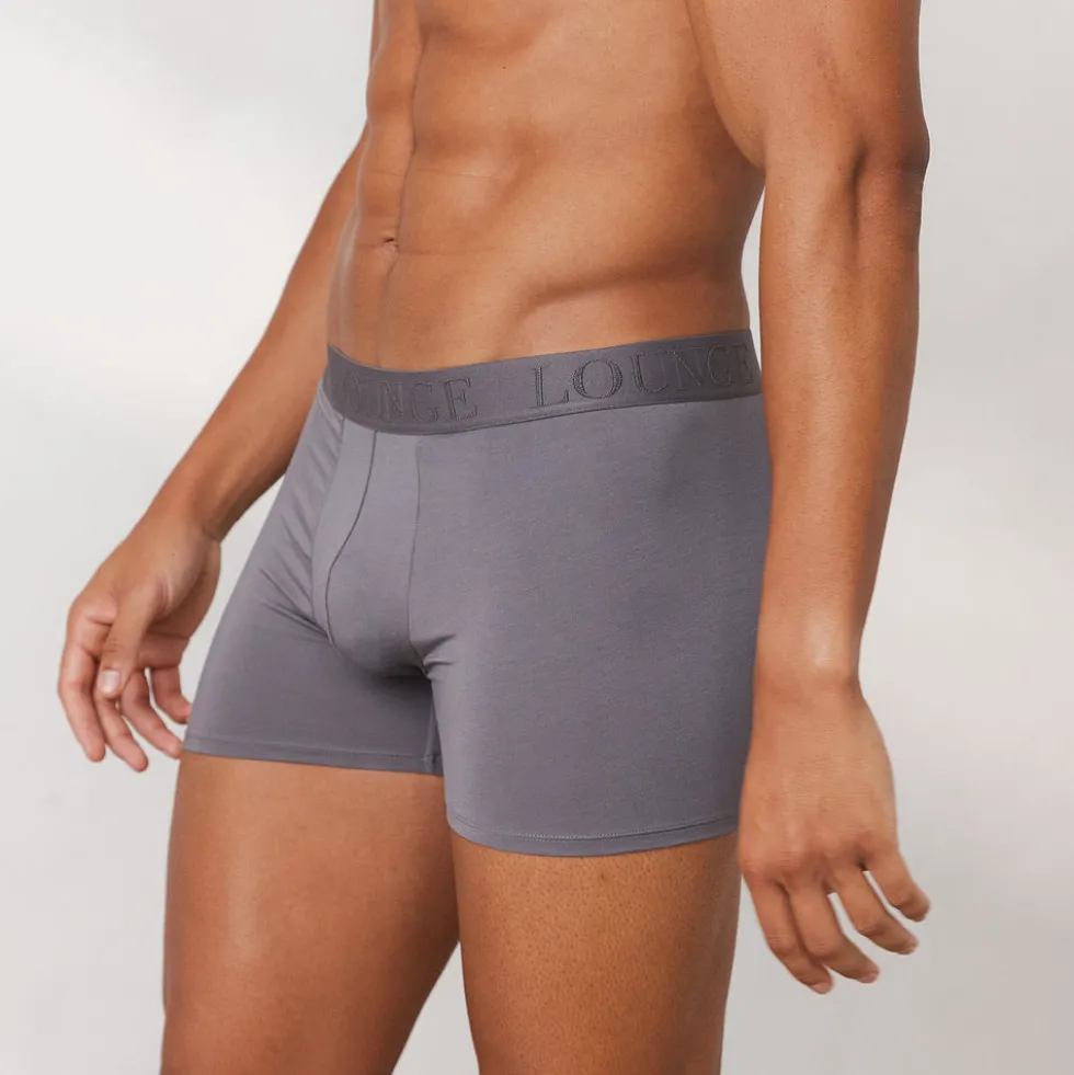 Luxe Herren-Boxer (3er Paket) - Dunkelgrau