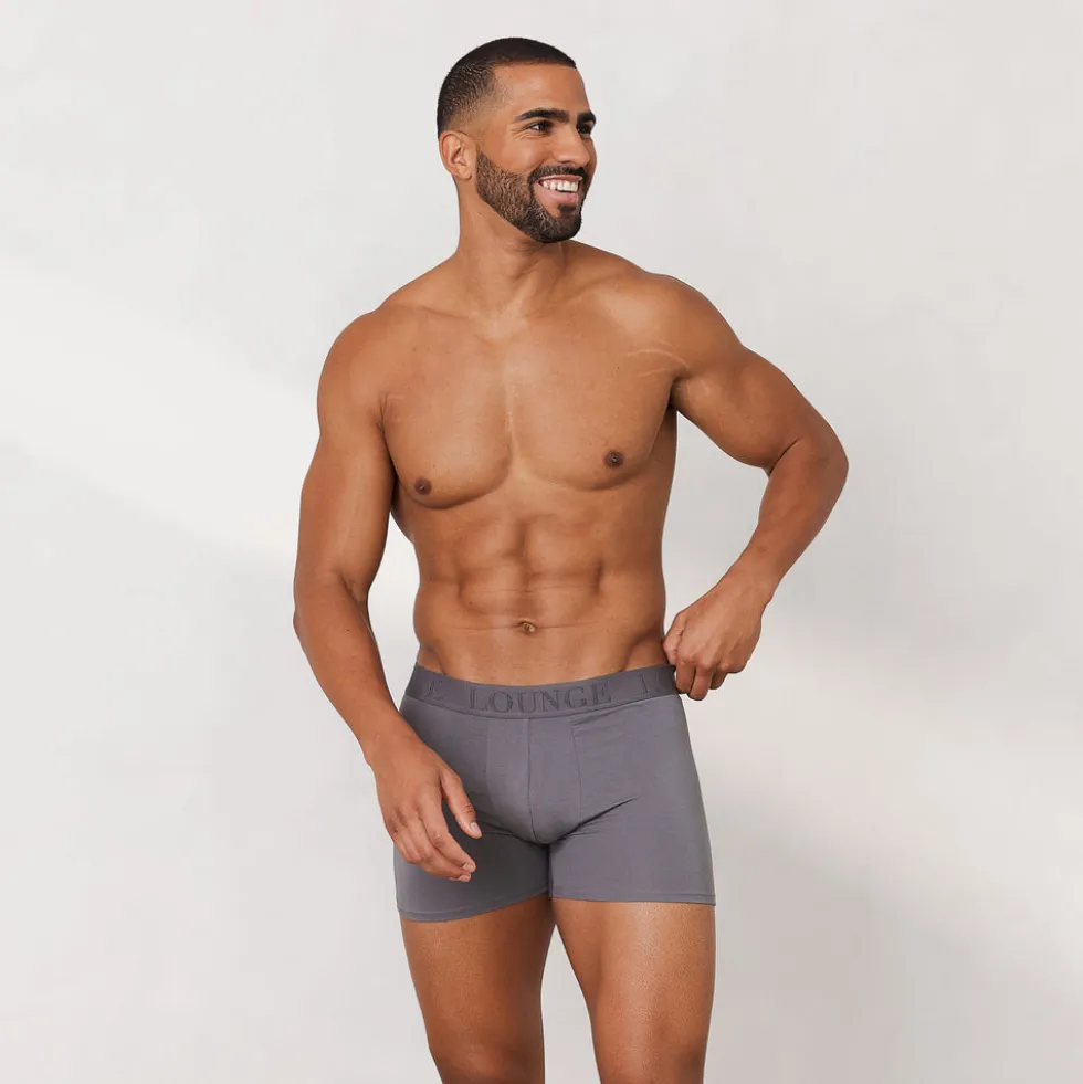 Luxe Herren-Boxer (3er Paket) - Dunkelgrau