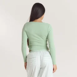 Mistletoe Henley Pyjamahemd - Salbei