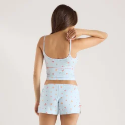 Modal Cami Pyjama-Oberteil - Blaues Obst
