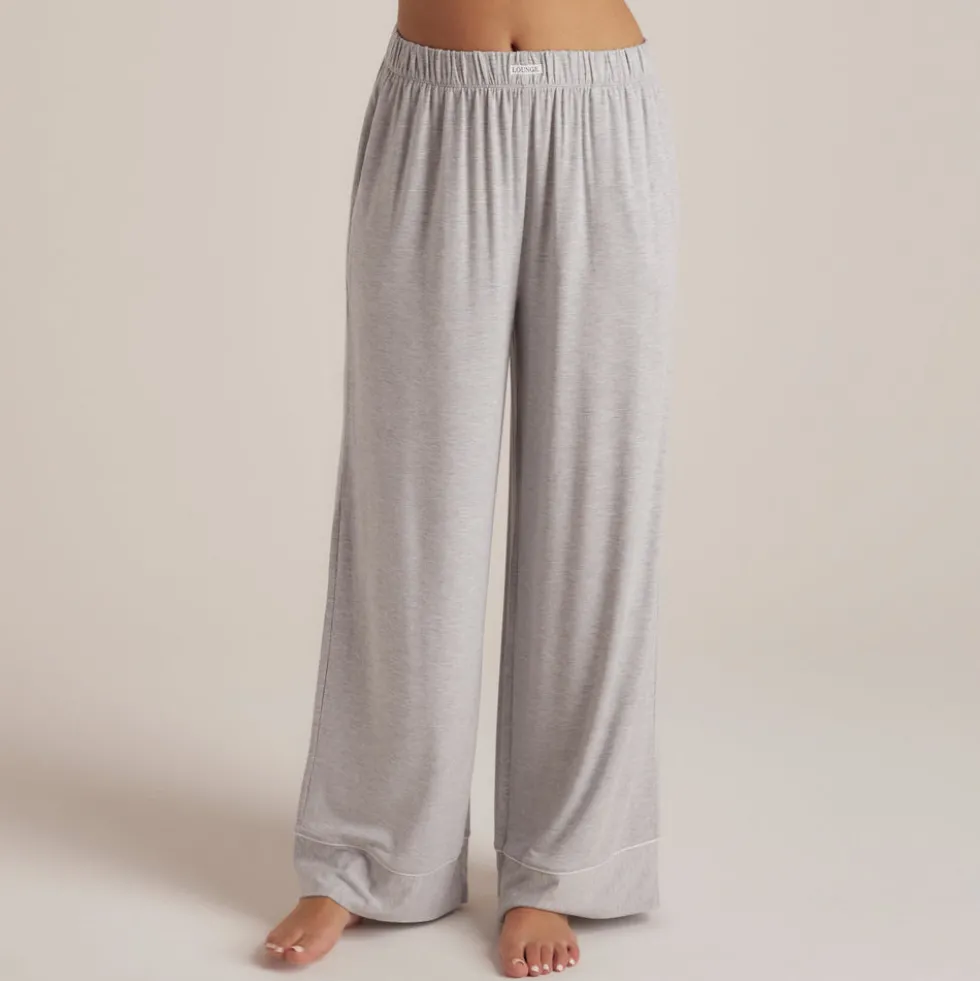 Modal Pyjamahose - Grauer Melange