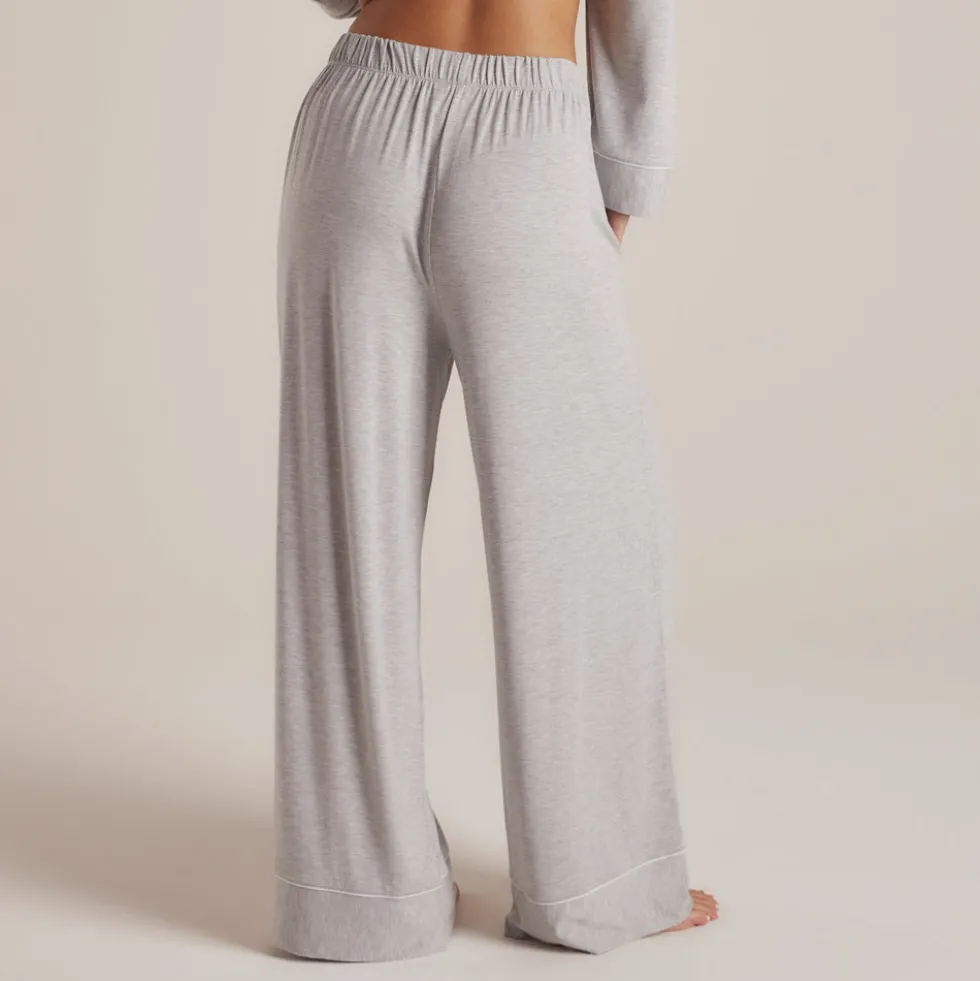 Modal Pyjamahose - Grauer Melange