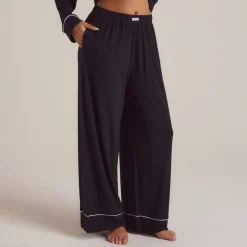 Modal Pyjamahose - Schwarz