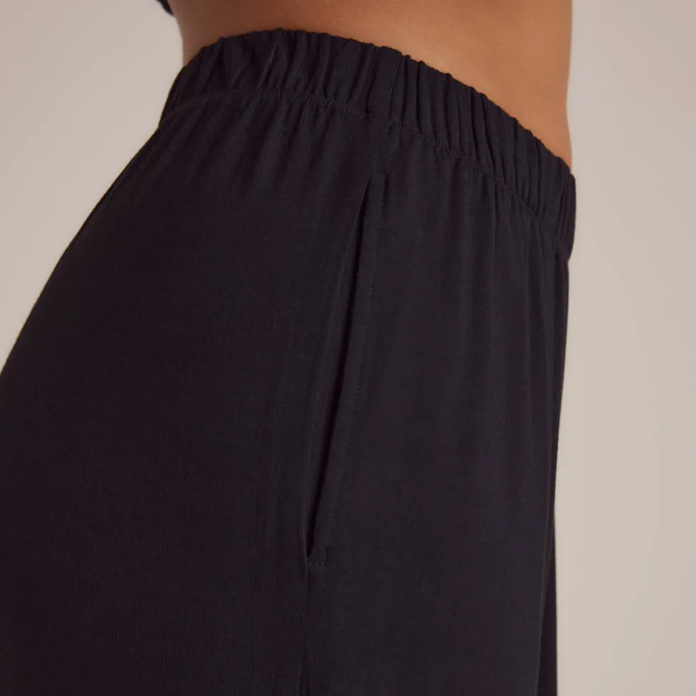 Modal Pyjamahose - Schwarz