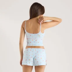 Modal Pyjama-Shorts - Blaues Obst