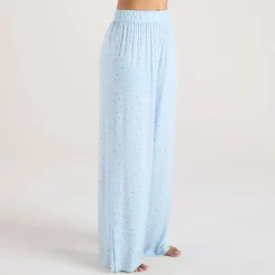 Modal Pyjama-Unterteil - Florales Blau
