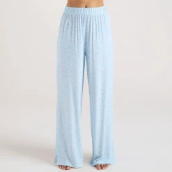 Modal Pyjama-Unterteil - Florales Blau