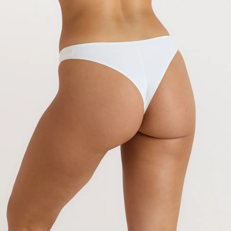Nahtloser Brazilian Slip - Weiß