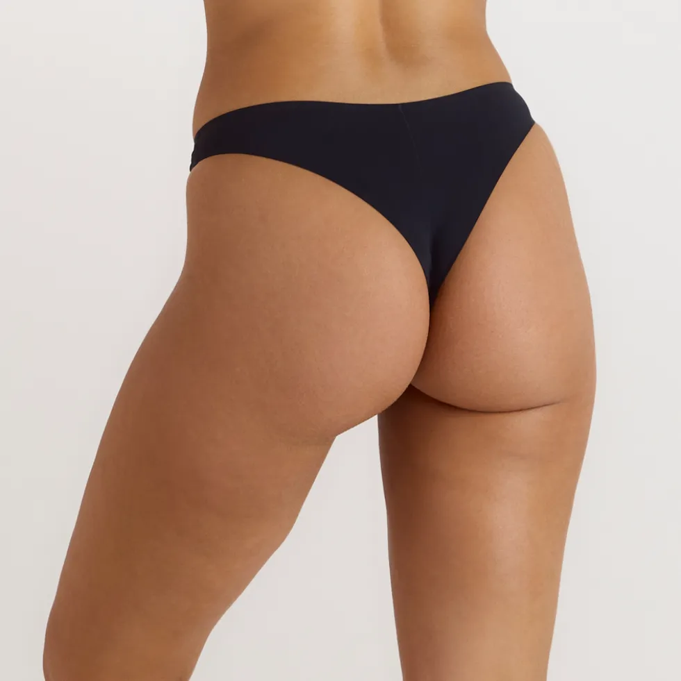 Nahtloser Brazilian Slip - Schwarz