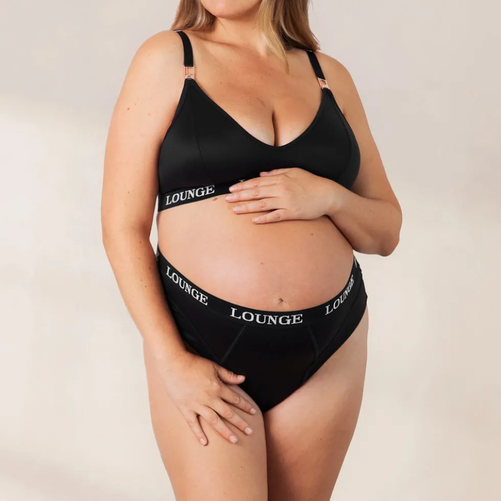 Nurture Still-BH & String/Slip Set - Schwarz