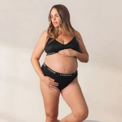 Nurture Still-BH & String/Slip Set - Schwarz