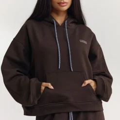Oversized Hoodie - Dunkle Schokolade