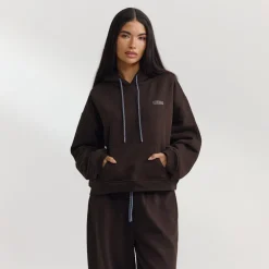 Oversized Hoodie - Dunkle Schokolade