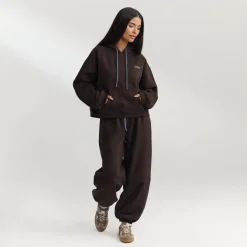Oversized Hoodie - Dunkle Schokolade