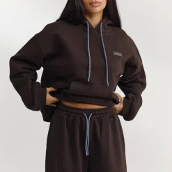 Oversized Hoodie - Dunkle Schokolade