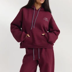 Oversized Hoodie - Kirschlack