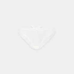 Polka Dot Brazilian Slip - Weiss