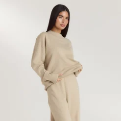 Pullover mit Rundhalsausschnitt - Haferflocken
