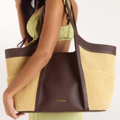 Romy Schultertasche - Schokolade