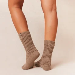 Snooze Gestrickte Socke - Beige