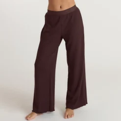 Soft Waffle Pyjama-Hose - Dunkle Schokolade